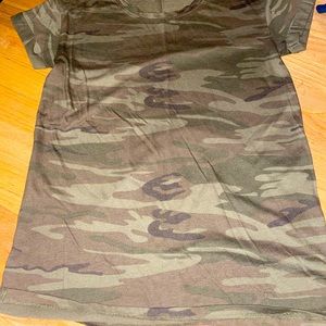 Anne Clark camo t shirt